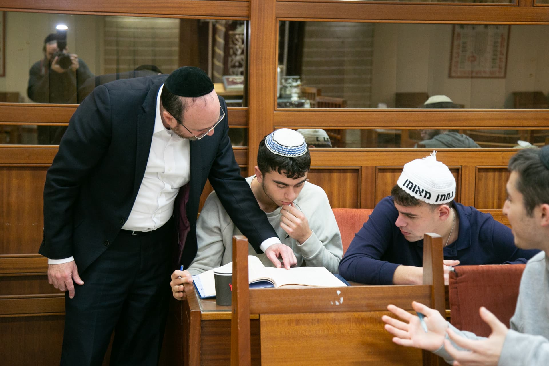 The Bet Medrash at Yeshivat Lev Aharon
