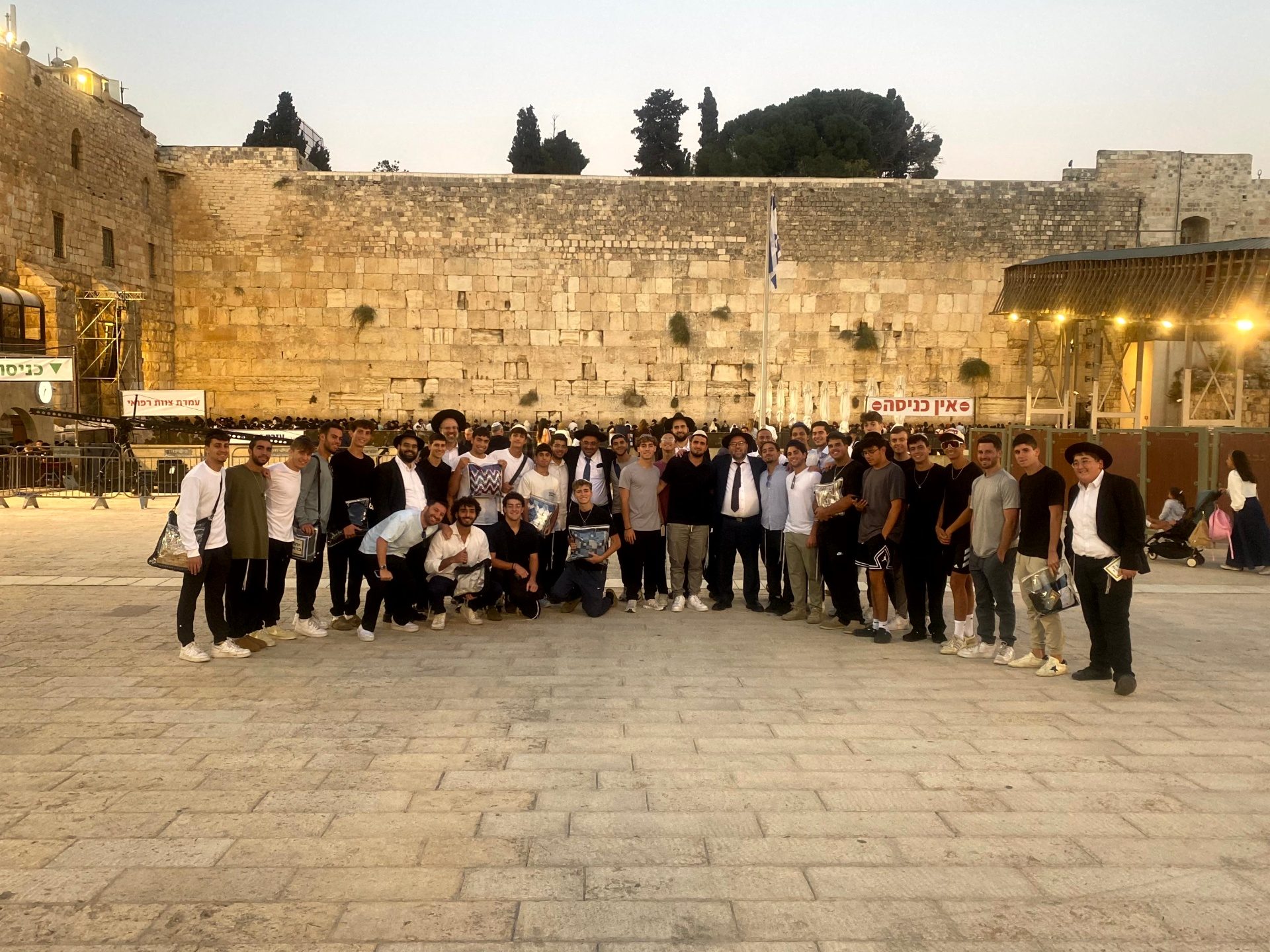 A moment from the year at Yeshivat Lev Aharon