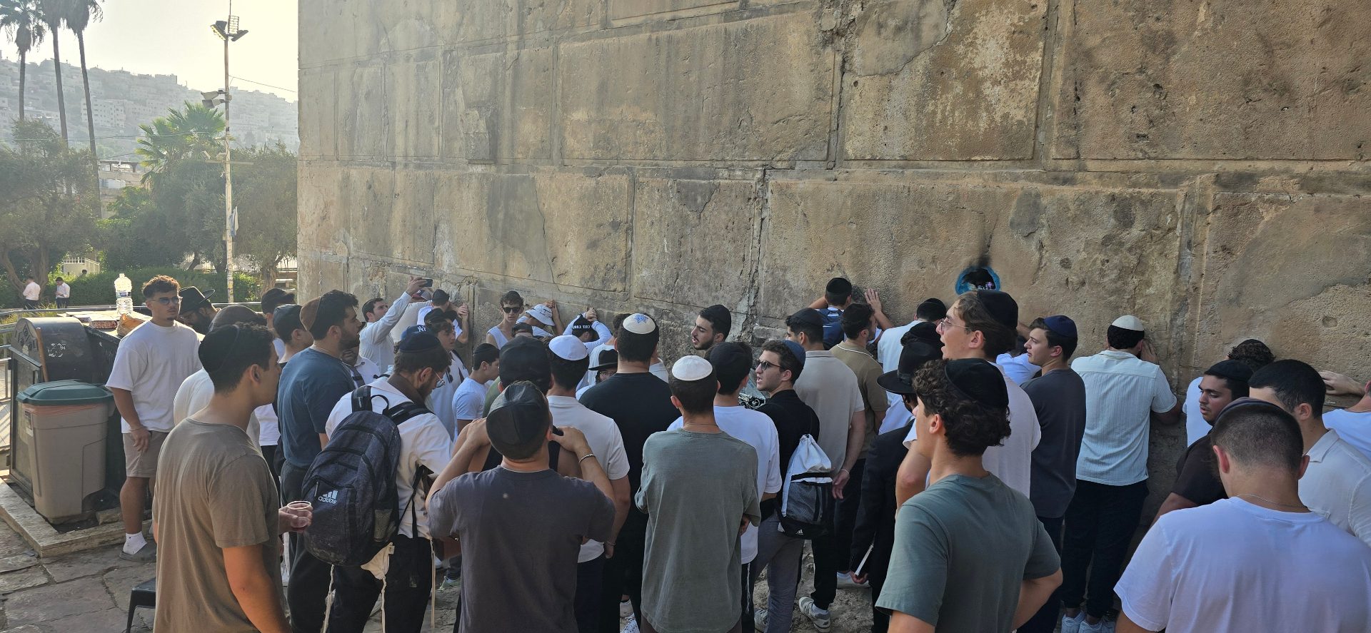 A moment from the year at Yeshivat Lev Aharon
