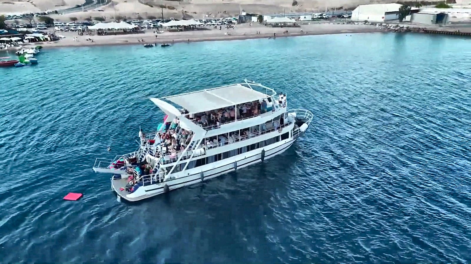 Talmidim out on the water on a boat trip