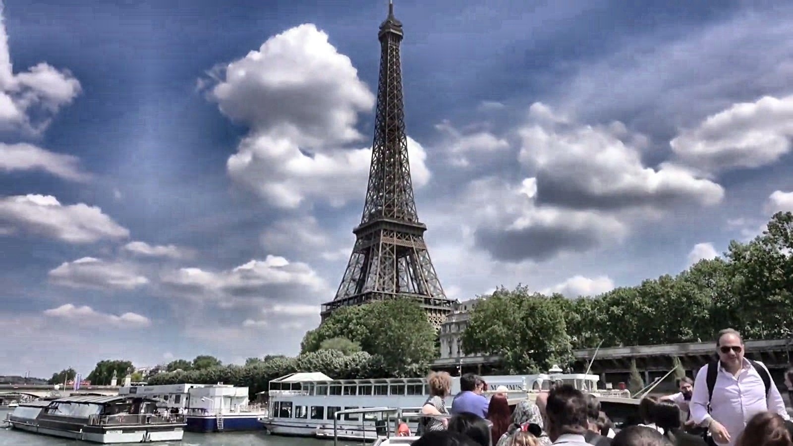 The Eiffel Tower on the overseas trip