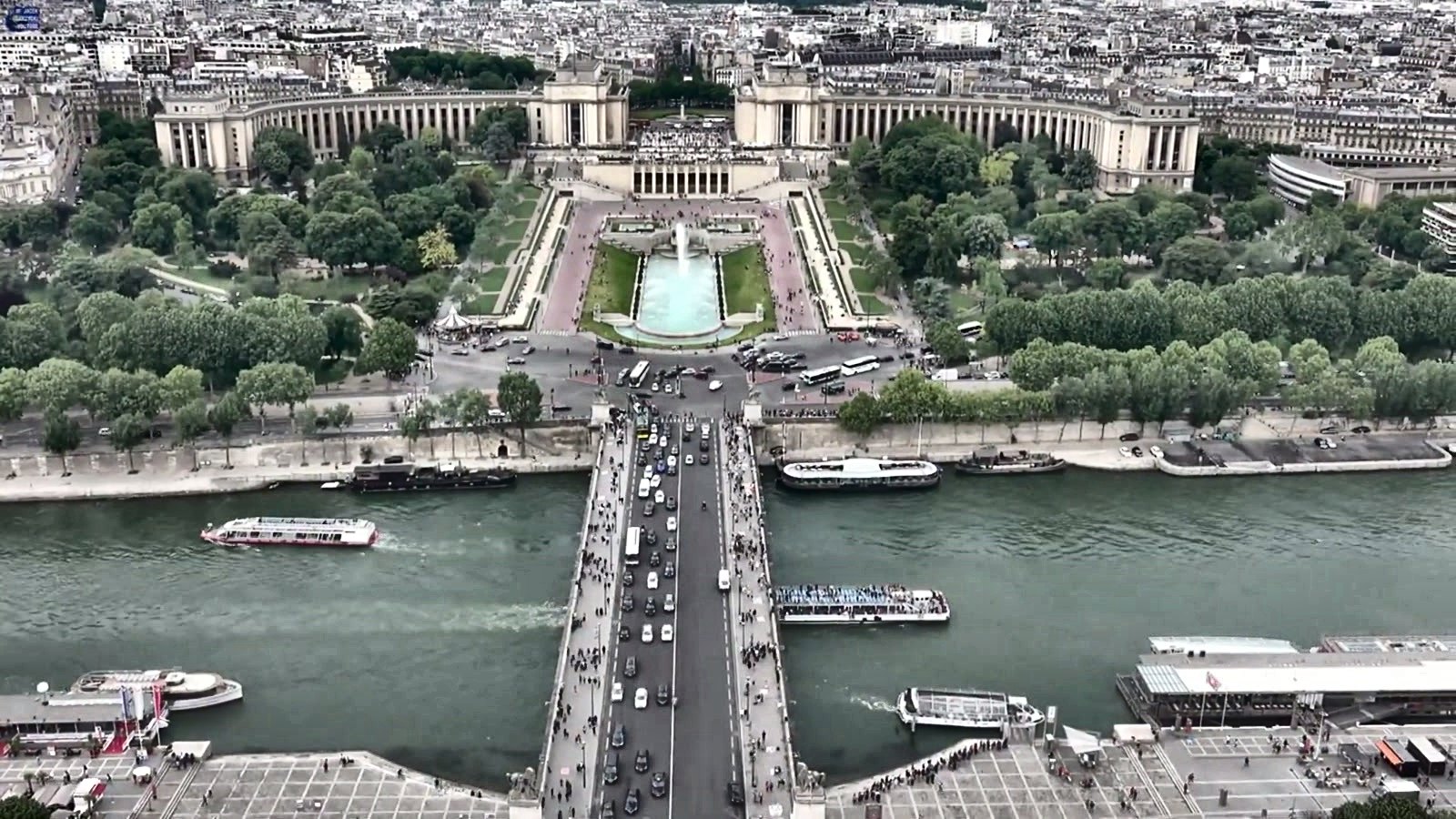 An aerial view of the river on the overseas trip